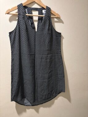 Old Navy Black Floral Print Sleeveless mini dress